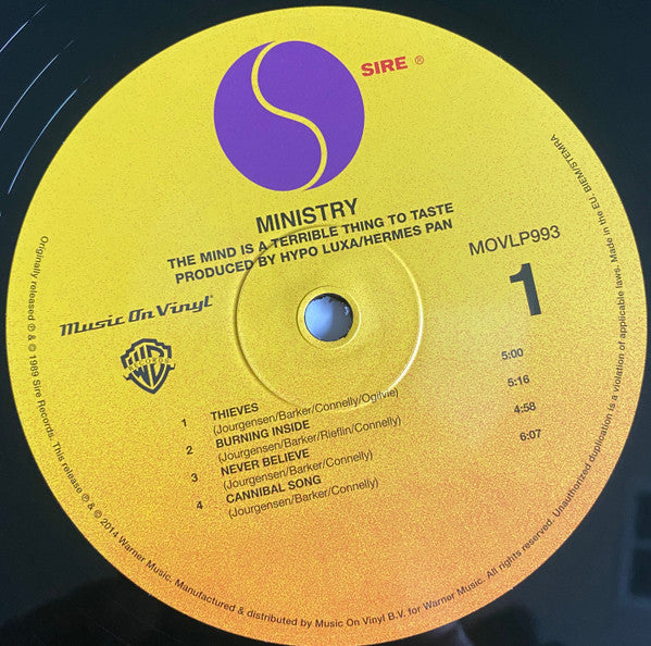 Ministry - The Mind Is A Terrible Thing To Taste | Mint (M) Mint (M)-Music History
