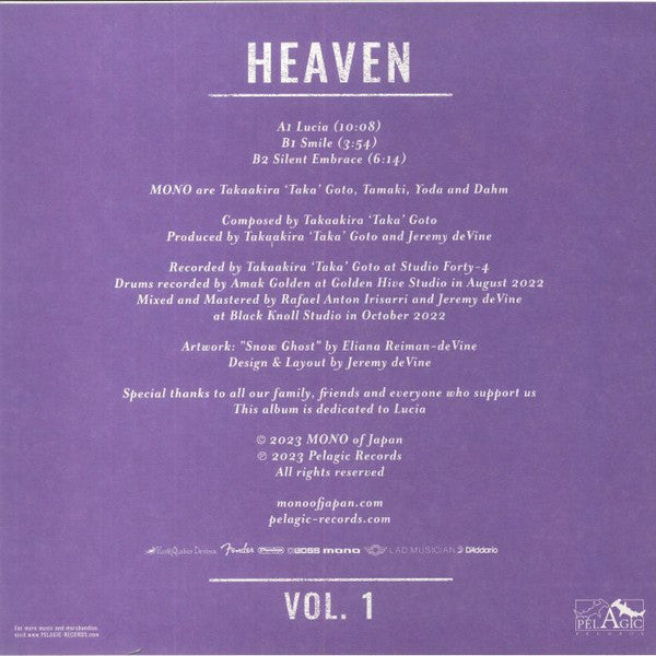 Mono (7) - Heaven Vol. 1 | Mint (M) Mint (M)-Music History