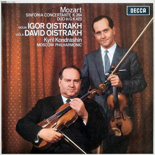 Mozart - Igor Oistrakh, David Oistrakh, Kyril Kond - Sinfonia Concertante K.364, Duo In G K.423 |-Music History
