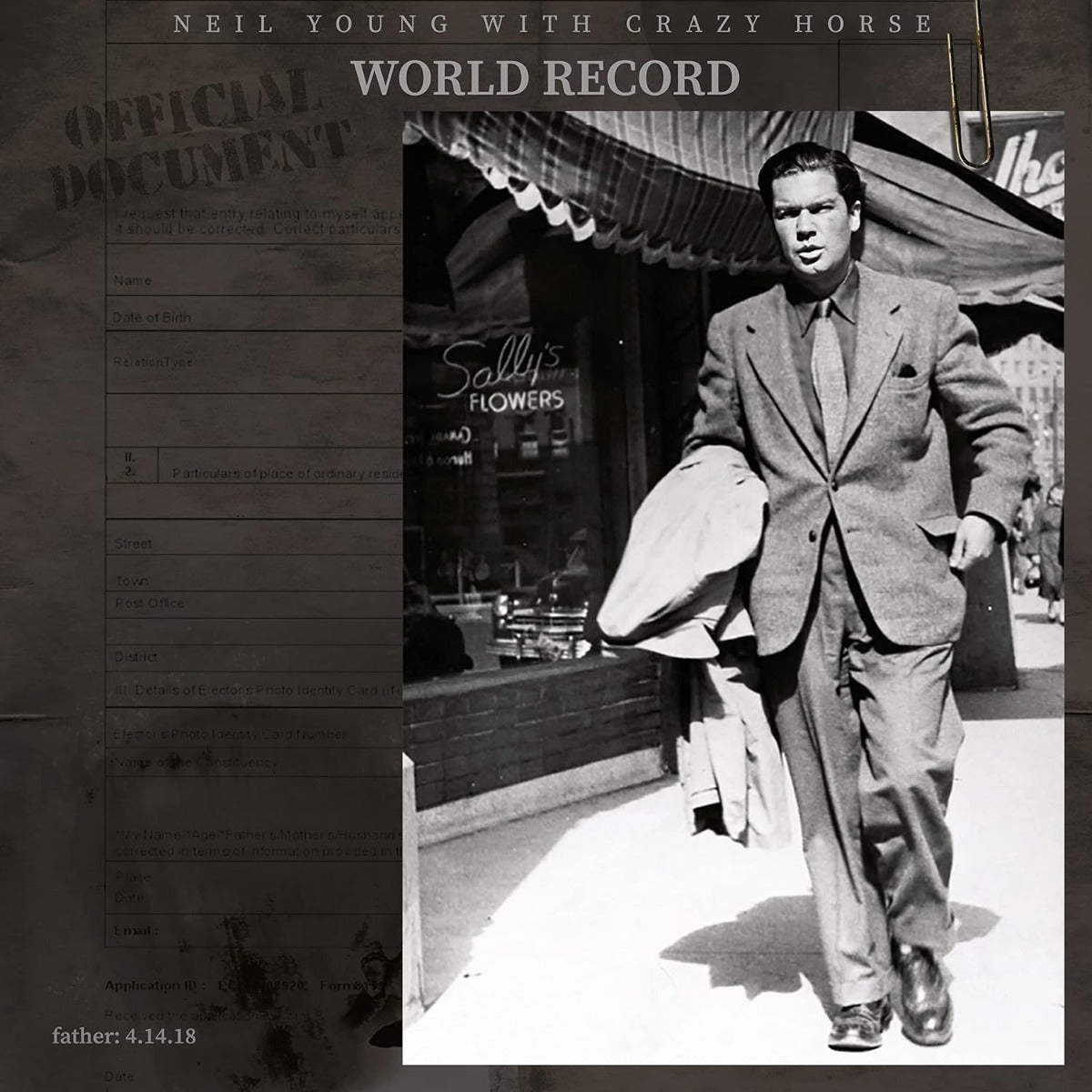 Neil Young & Crazy Horse - World Record (Indie Exclusive, Clear Vinyl) (2 Lp's) | Mint (M) Mint (M)-Music History