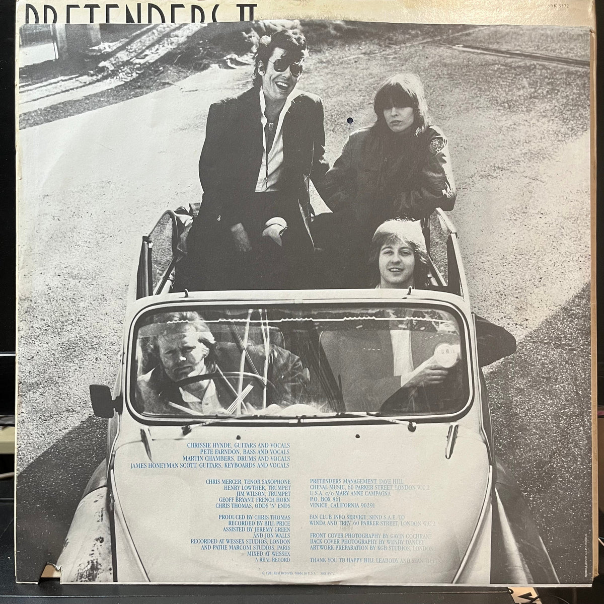 The Pretenders - Pretenders II (VINYL LP SIRE SRK 3572 1981) | Excellent+ (EX+) Very Good Plus (VG+)-Music History