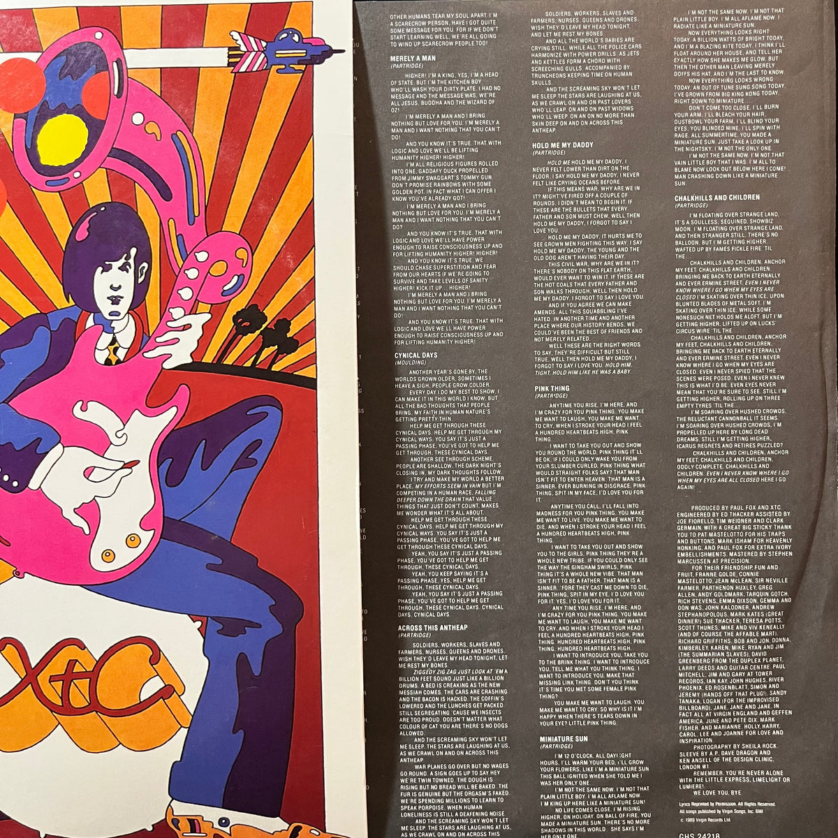 XTC - Oranges & Lemons (VINYL 2xLP VIRGIN GHS 24218 1989) | Near Mint (NM or M-) Near Mint (NM)-Music History