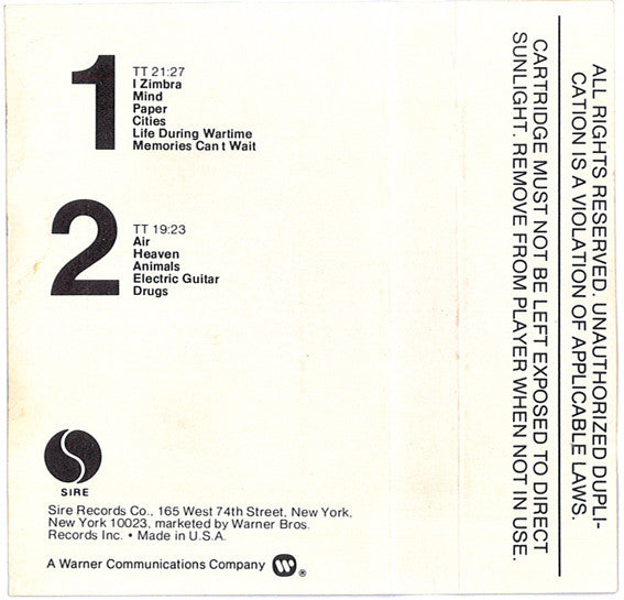 Talking Heads - Fear Of Music *CASSETTE* | Near Mint (NM) Near Mint (NM)-Music History