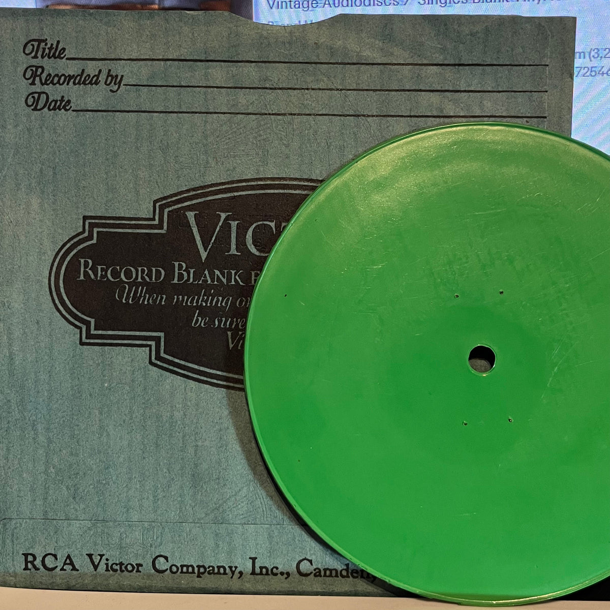 No Artist - No Artist Antique Victor Recording Blank Home Recording | Very Good Plus (VG+) Near Mint (NM)-Music History
