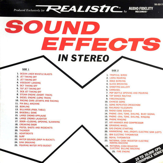 No Artist - Sound Effects In Stereo | Excellent (EX) Excellent (EX)-Music History