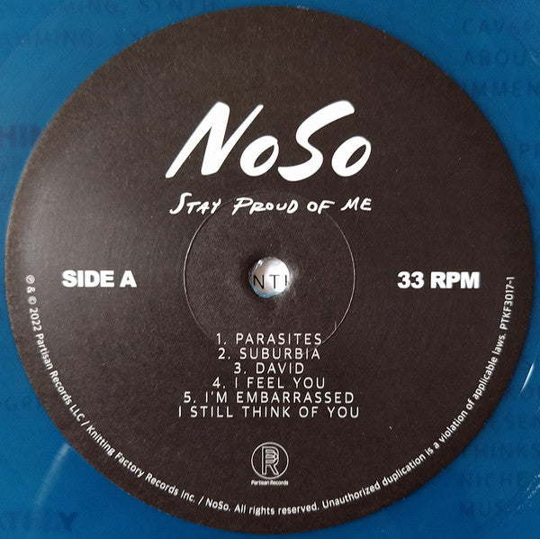 NoSo  Stay Proud Of Me (COLOR VINYL) | Mint (M) Mint (M)-Music History