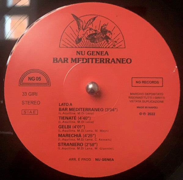 Nu Genea - Bar Mediterraneo (VINYL) | Mint (M) Mint (M)-Music History
