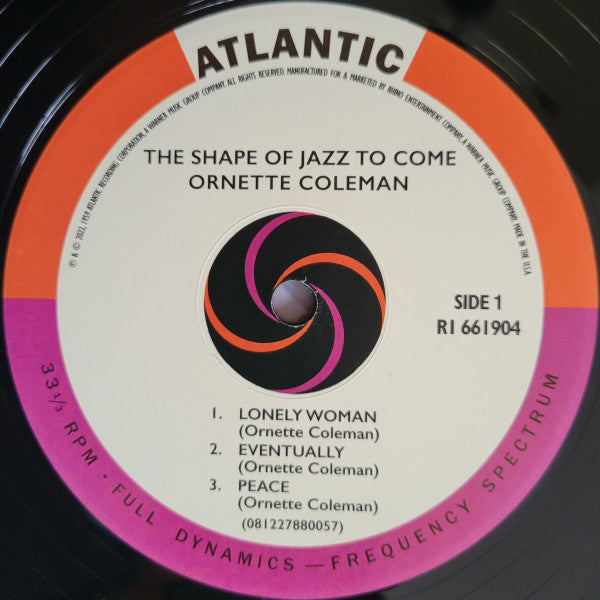 Ornette Coleman - The Shape Of Jazz To Come (VMP VINYL) | Mint (M) Mint (M)-Music History
