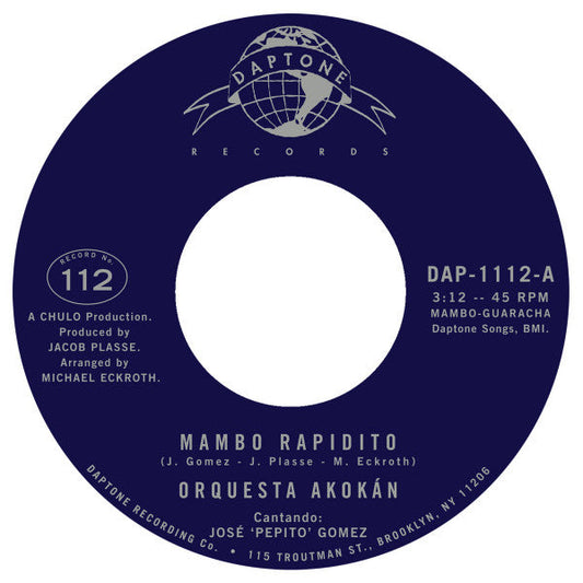 Mambo Rapidito / Un Tabaco Para Elegua (VINYL 7") | Mint (M) Generic-Music History