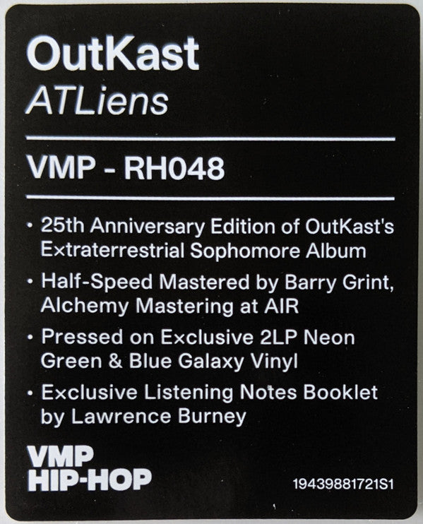 OutKast - ATLiens (VMP | NEON GREEN & BLUE GALAXY VINYL) | Mint (M) Mint (M)-Music History