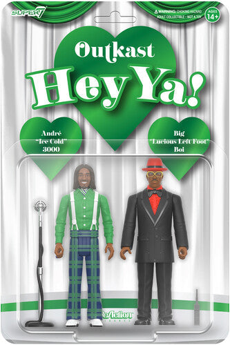 Outkast - Super7 - OutKast - ReAction Figures Wv4 - Hey Ya! 2-Pack (Action Figure, Collectible) |-Music History