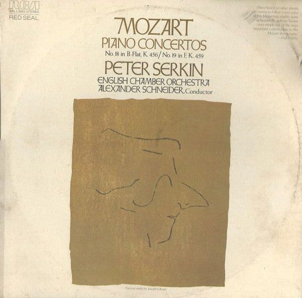 Peter Serkin, English Chamber Orchestra, Alexander - Piano Concertos No. 18 In B-Flat, K. 456 / No. 19 In F, K. 459 | Near Mint (NM) Very Good Plus (VG+)-Music History