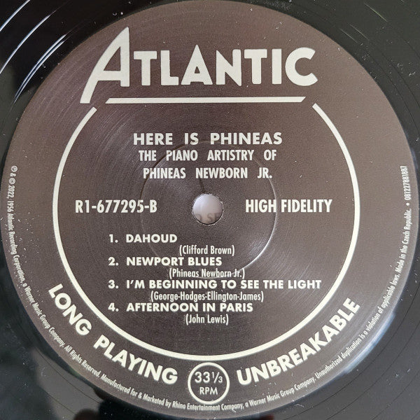 Here Is Phineas (The Piano Artistry Of Phineas Newborn Jr.) | Mint (M) Mint (M)-Music History
