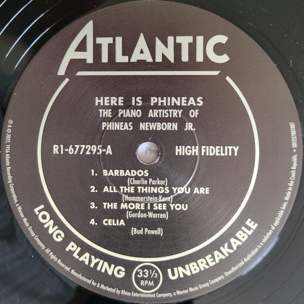 Here Is Phineas (The Piano Artistry Of Phineas Newborn Jr.) | Mint (M) Mint (M)-Music History