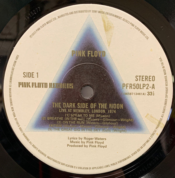 Pink Floyd - The Dark Side Of The Moon (Live At Wembley 1974) | Mint (M) Mint (M)-Music History