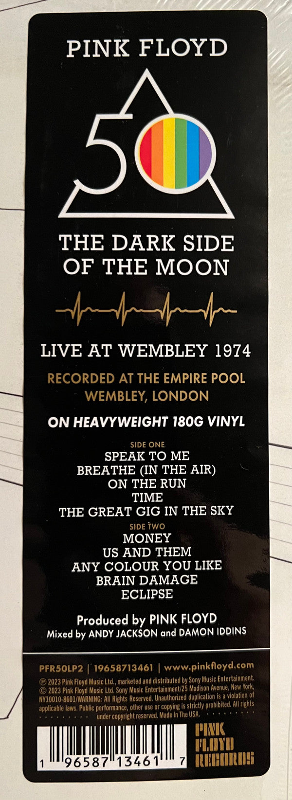 Pink Floyd - The Dark Side Of The Moon (Live At Wembley 1974) | Mint (M) Mint (M)-Music History