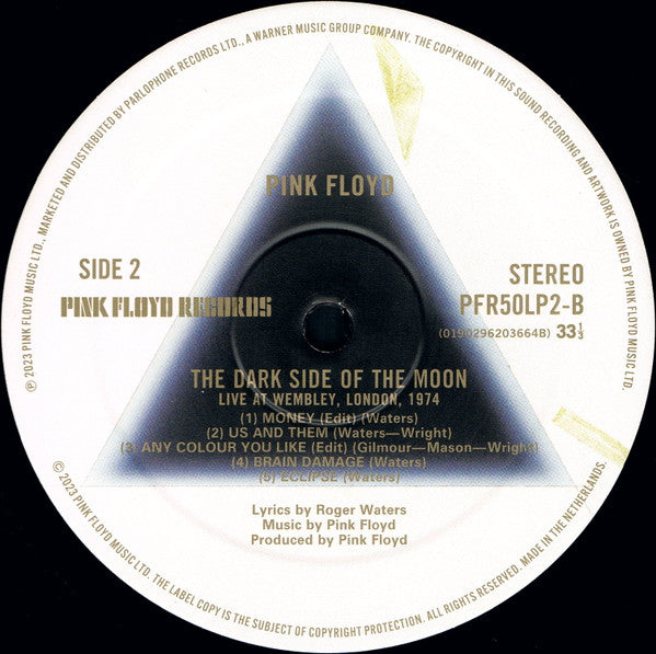 Pink Floyd - The Dark Side Of The Moon (Live At Wembley 1974) | Mint (M) Mint (M)-Music History