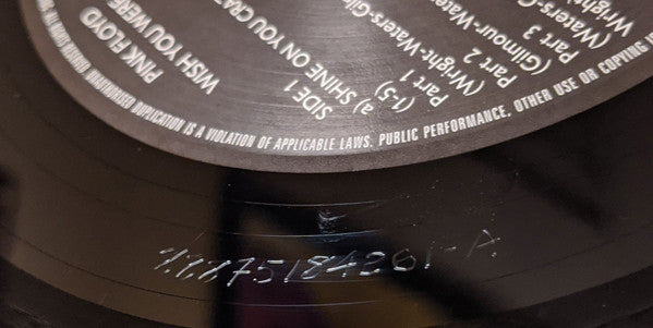 Pink Floyd - Wish You Were Here | Mint (M) Mint (M)-Music History