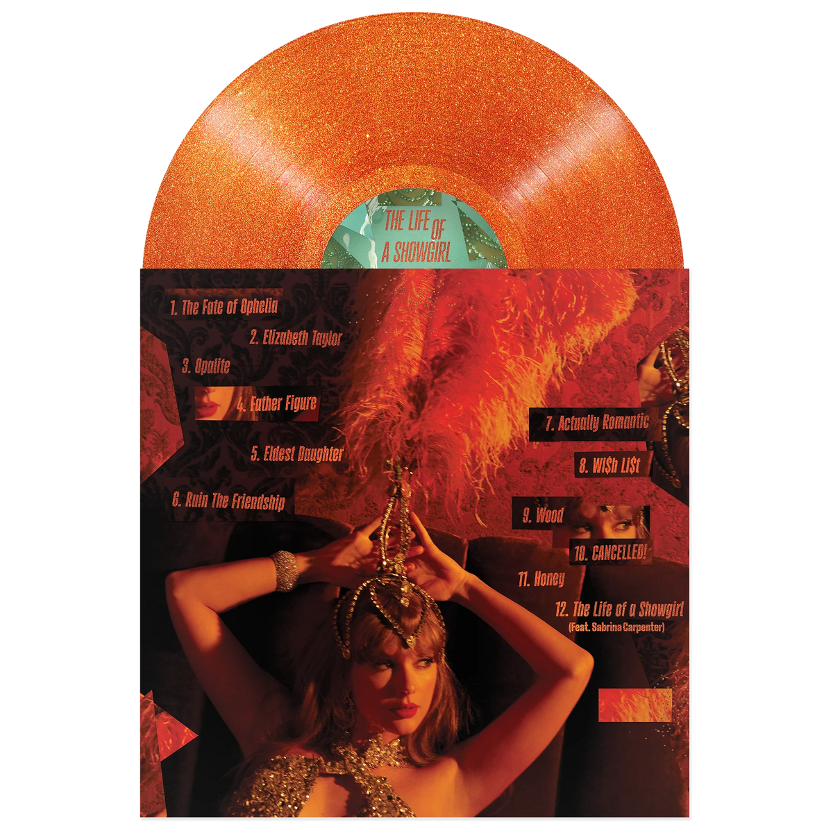 Taylor Swift - The Life of a Showgirl (Orange Glitter Vinyl) | Mint (M) Mint (M)-Music History