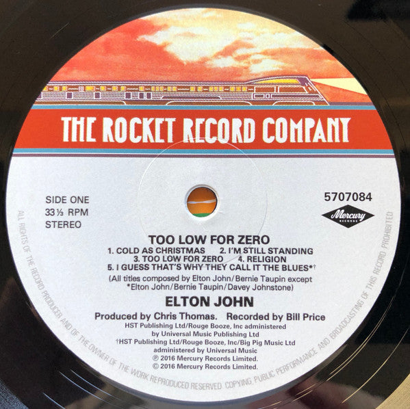 Elton John - Too Low For Zero (VINYL) | Mint (M) Mint (M)-Music History