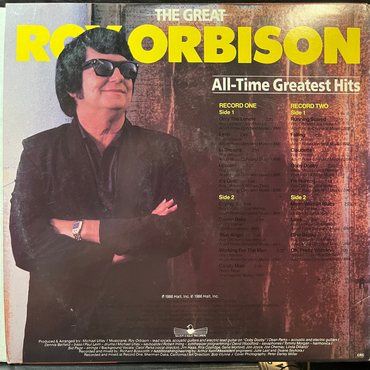 Roy Orbison - All-Time Greatest Hits (VINYL 2xLP INC. SE-1046 1986) | Near Mint (NM or M-) Very Good Plus Plus (VG++)-Music History