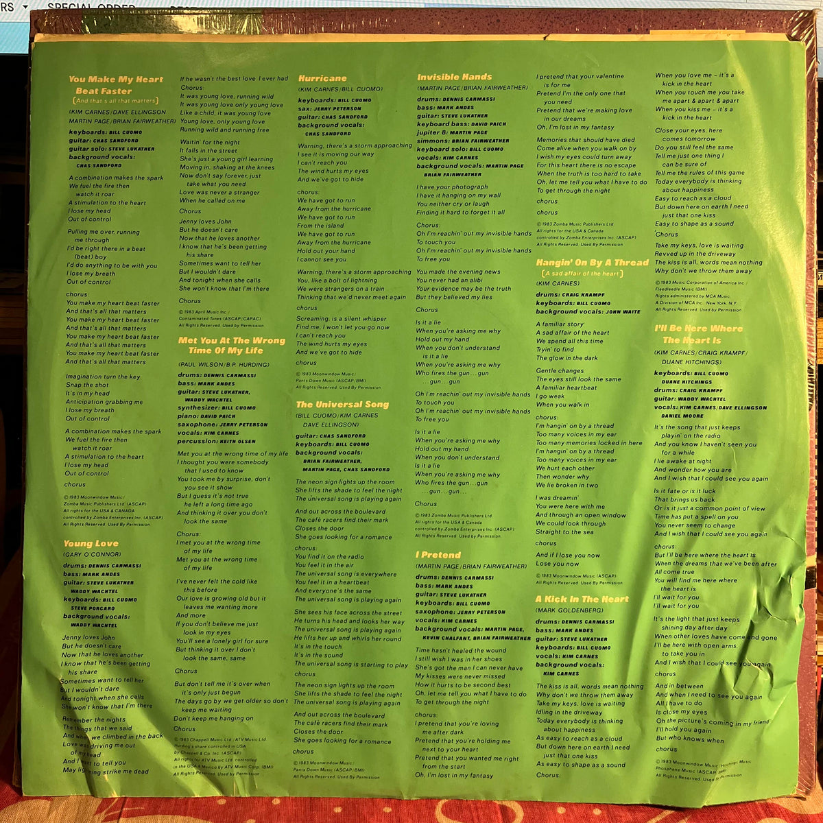 Kim Carnes - Café Racers *SHRINK/HYPE* | Near Mint (NM) Near Mint (NM)-Music History