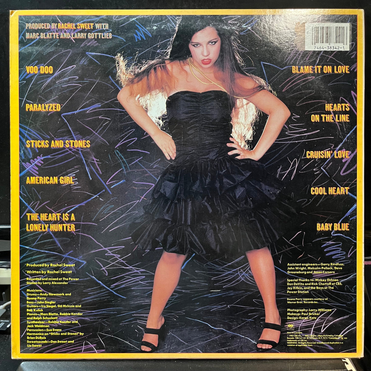 Rachel Sweet - Blame It On Love (VINYL LP COLUMBIA FC-38342 1982) | USED Near Mint (NM or M-) Near Mint- (NM-)-Music History