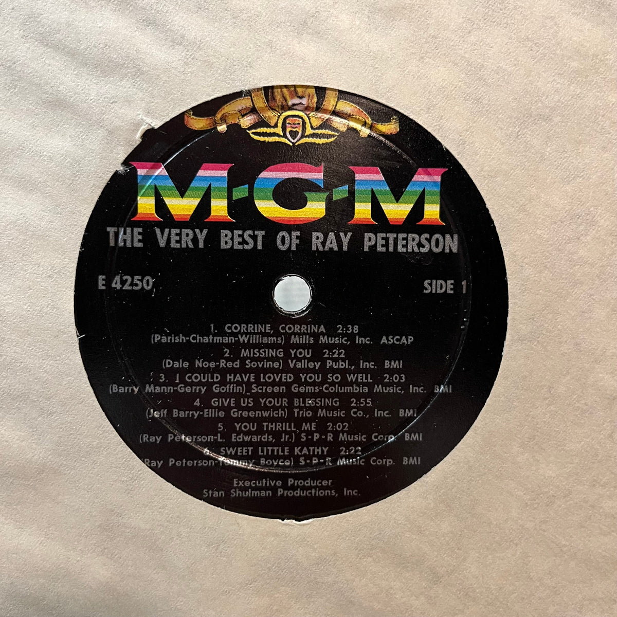 Ray Peterson - The Very Best Of Ray Peterson (VINYL LP MGM SE-4250 1964) | Near Mint (NM or M-) Very Good (VG)-Music History