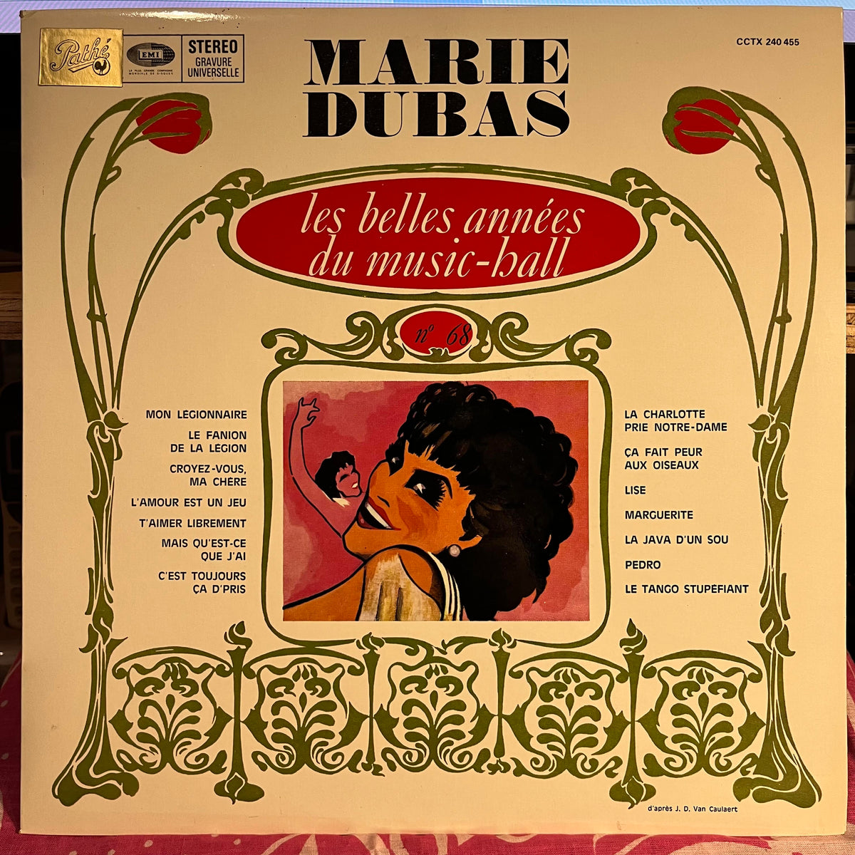 Marie Dubas - Les Belles Années Du Music-Hall N° 68 *FRANCE* | Near Mint (NM) Near Mint (NM)--Music History