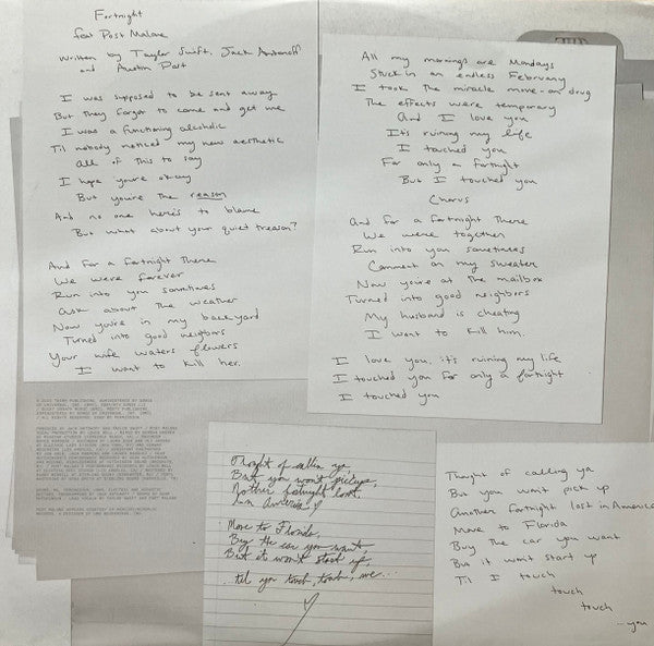 Taylor Swift - The Tortured Poets Department (2X LP) *Phantom Clear* | Near Mint (NM) Near Mint (NM)-Music History