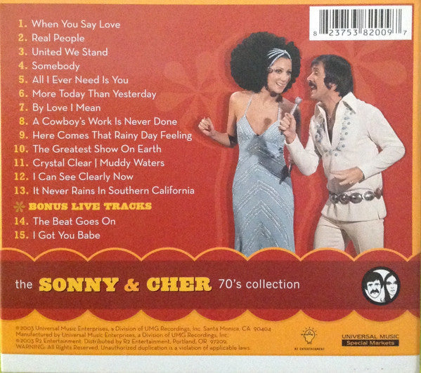 Sonny & Cher - The Sonny & Cher 70's Collection I Got You Babe (CD) | Near Mint (NM) Near Mint (NM)-Music History