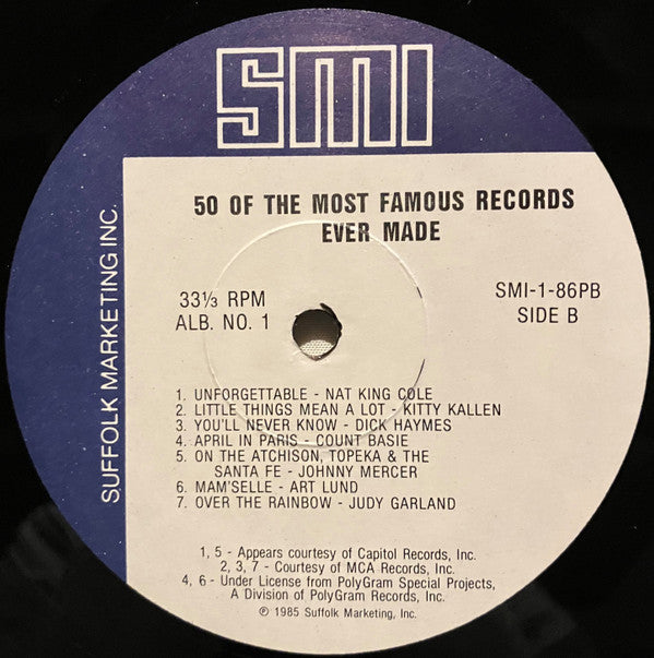 Various - 50 Of The Most Famous Records Ever Made Album No. 1 | Near Mint (NM) Near Mint (NM)-Music History