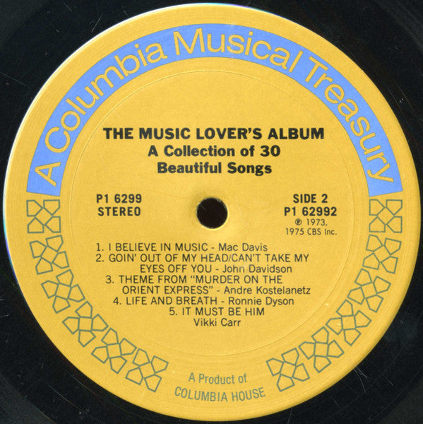 Various - The Music Lover's Album (A Collection Of 30 Beautiful Songs) | Near Mint (NM) Near Mint (NM)-Music History