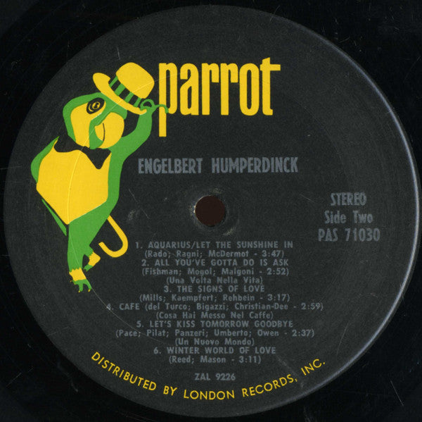 Engelbert Humperdinck - Engelbert Humperdinck *TERRE HAUTE* | Near Mint (NM) Near Mint (NM)-Music History