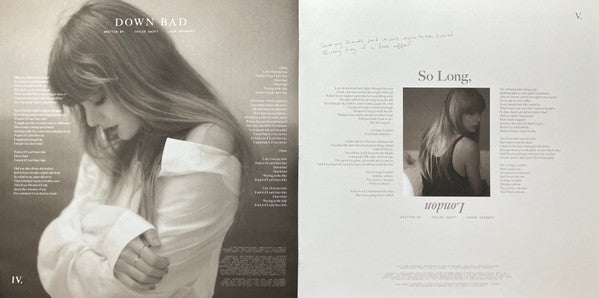 Taylor Swift - The Tortured Poets Department (2X LP) *Phantom Clear* | Near Mint (NM) Near Mint (NM)-Music History