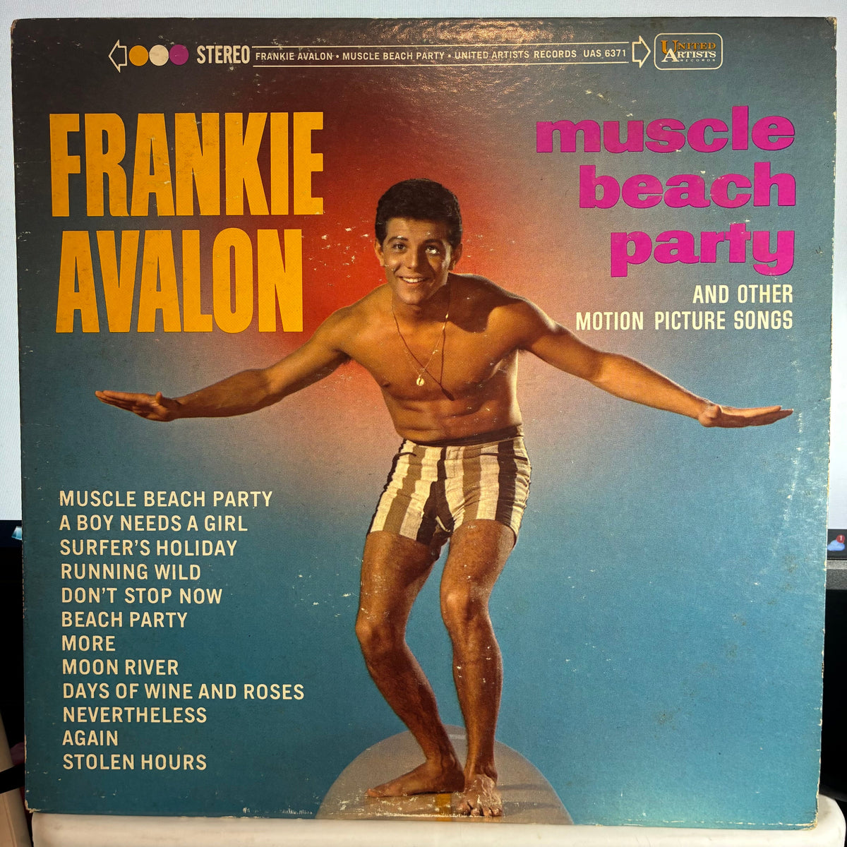 Frankie Avalon - Muscle Beach Party And Other Motion Picture Songs (VINYL) | Very Good (VG) Very Good Plus (VG+)-Music History