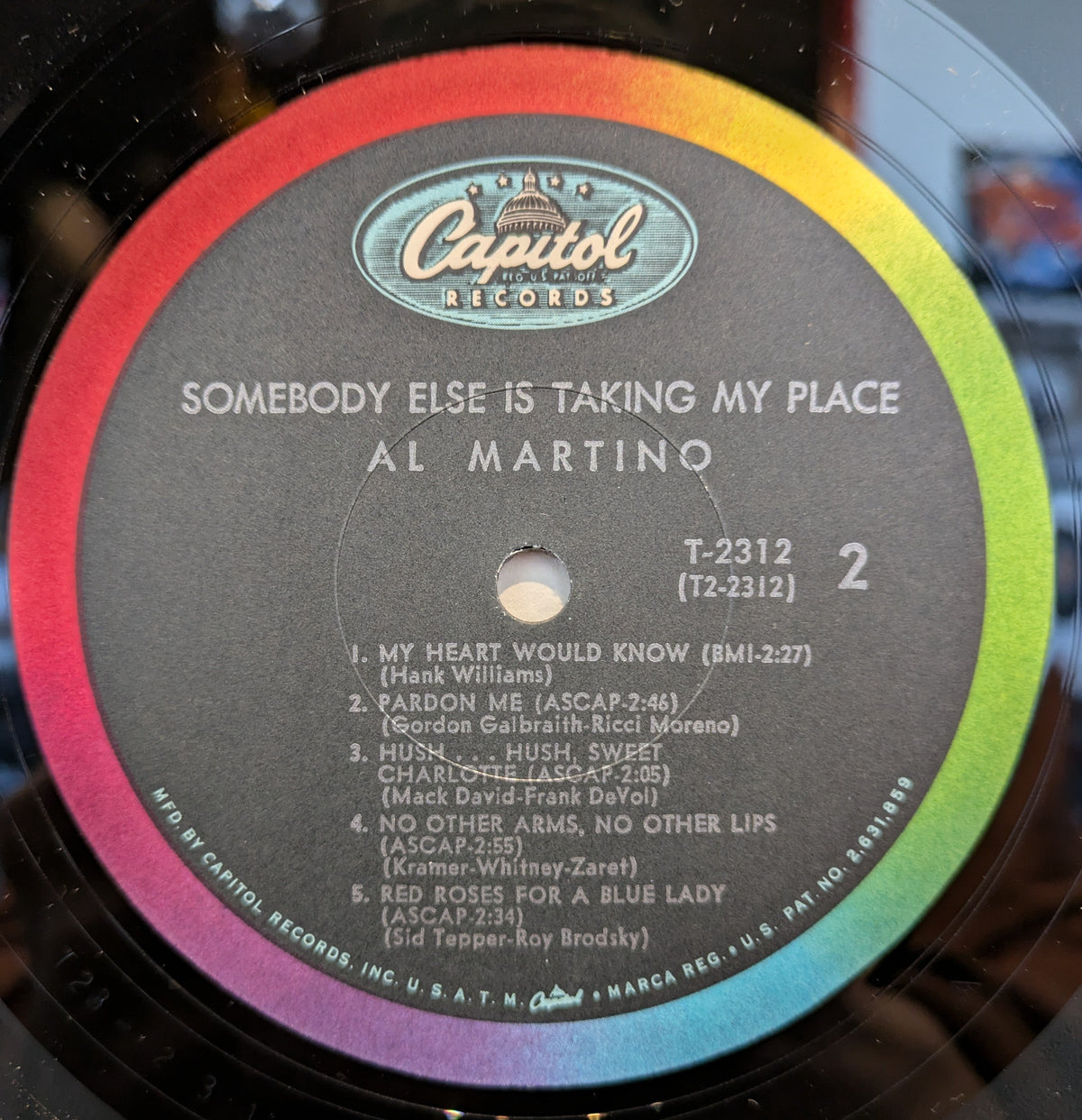 Al Martino - Somebody Else Is Taking My Place *SHRINK* | Very Good (VG) Near Mint (NM)-Music History