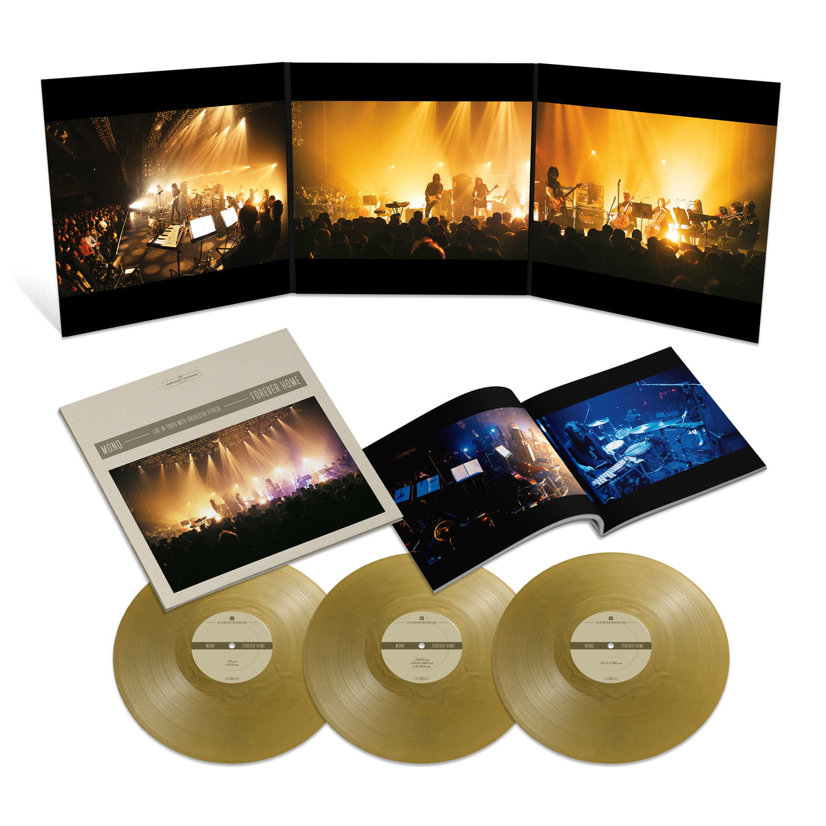 MONO - Forever Home: Live in Japan with Orchestra PITREZA (3x Metallic Gold VINYL) | Mint (M) Mint (M)-Music History