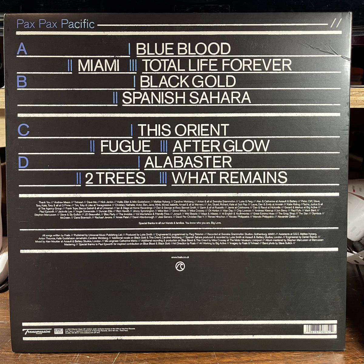 Foals - Total Life Forever (2xVINYL) | Near Mint (NM) Near Mint- (NM-)-Music History