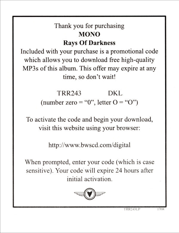 Rays Of Darkness | Mint (M) Mint (M)-Music History
