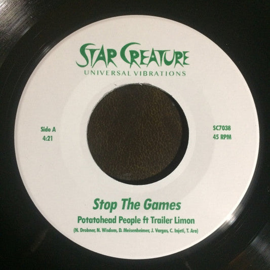 Potatohead People ft. Trailer Limon - Stop the Games (7" VINYL) | Mint (M) Generic-Music History