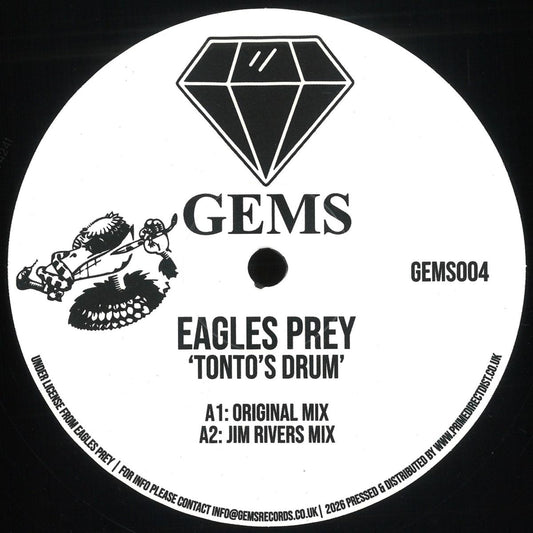 Eagles Prey - Tonto’s Drum (VINYL 12" GEMS GEMS004) | NEW Mint (M) Mint (M)-Music History