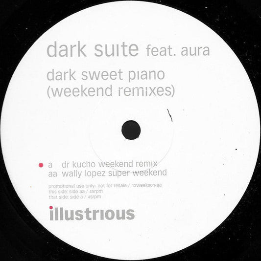 Dark Suite - Dark Sweet Piano (Weekend Remixes) (VINYL) | Excellent (EX) Very Good Plus (VG+)-Music History