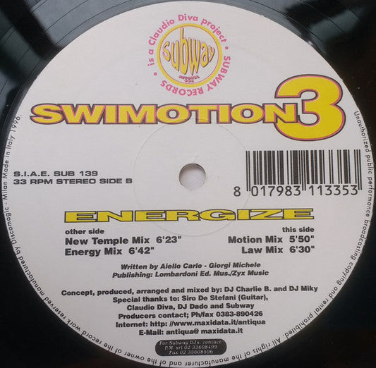 Swimotion - Energize | Near Mint (NM)-Music History