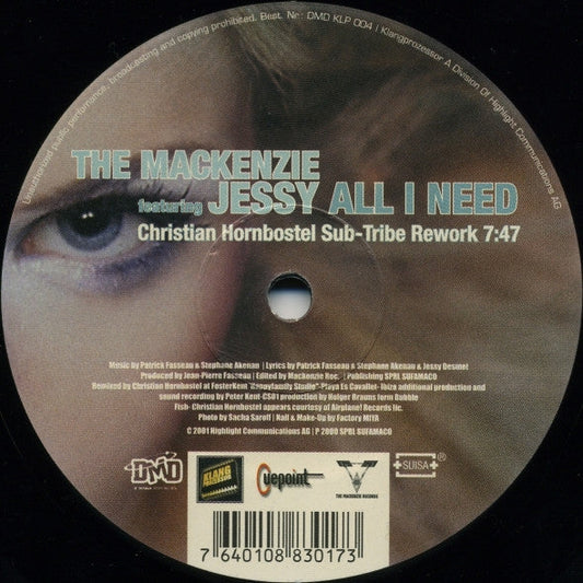The Mackenzie - All I Need (10" VINYL) | Very Good (VG) Generic-Music History