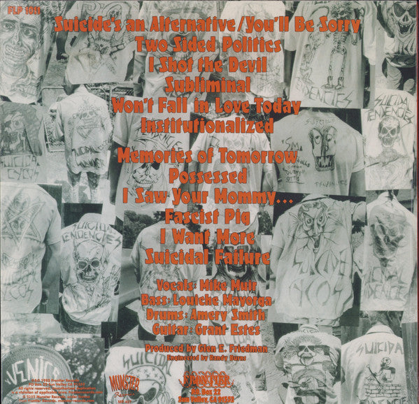 Suicidal Tendencies - Suicidal Tendencies (RED VINYL) | Mint (M) Mint (M)-Music History