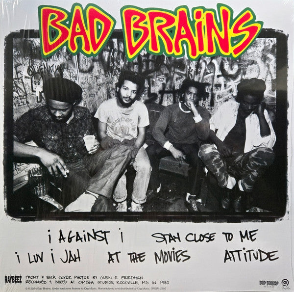 Bad Brains - Omega Sessions (RED VINYL, ETCHED) | Mint (M) Mint (M)-Music History
