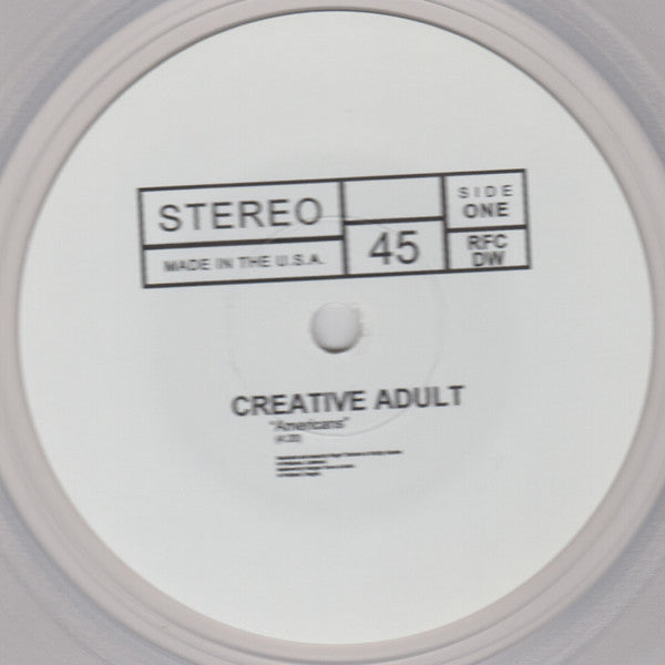 Creative Adult / Self Defense Family (7" CLEAR VINYL) | Mint (M) Mint (M)-Music History