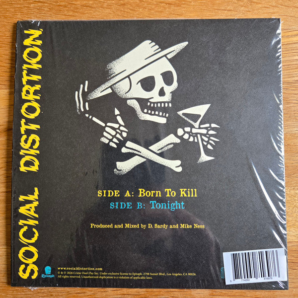Social Distortion - Born To Kill / Tonight (VINYL 7") | Mint (M) Mint (M)-Music History