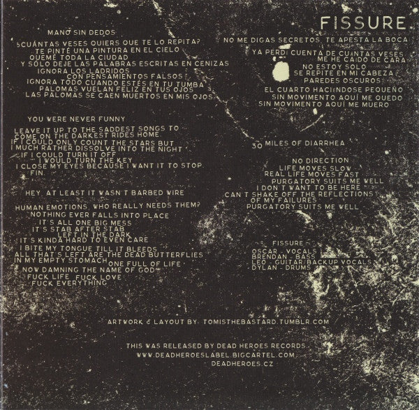 Gets Worse / Fissure Split (BLUE VINYL 7") | Mint (M) Mint (M)-Music History